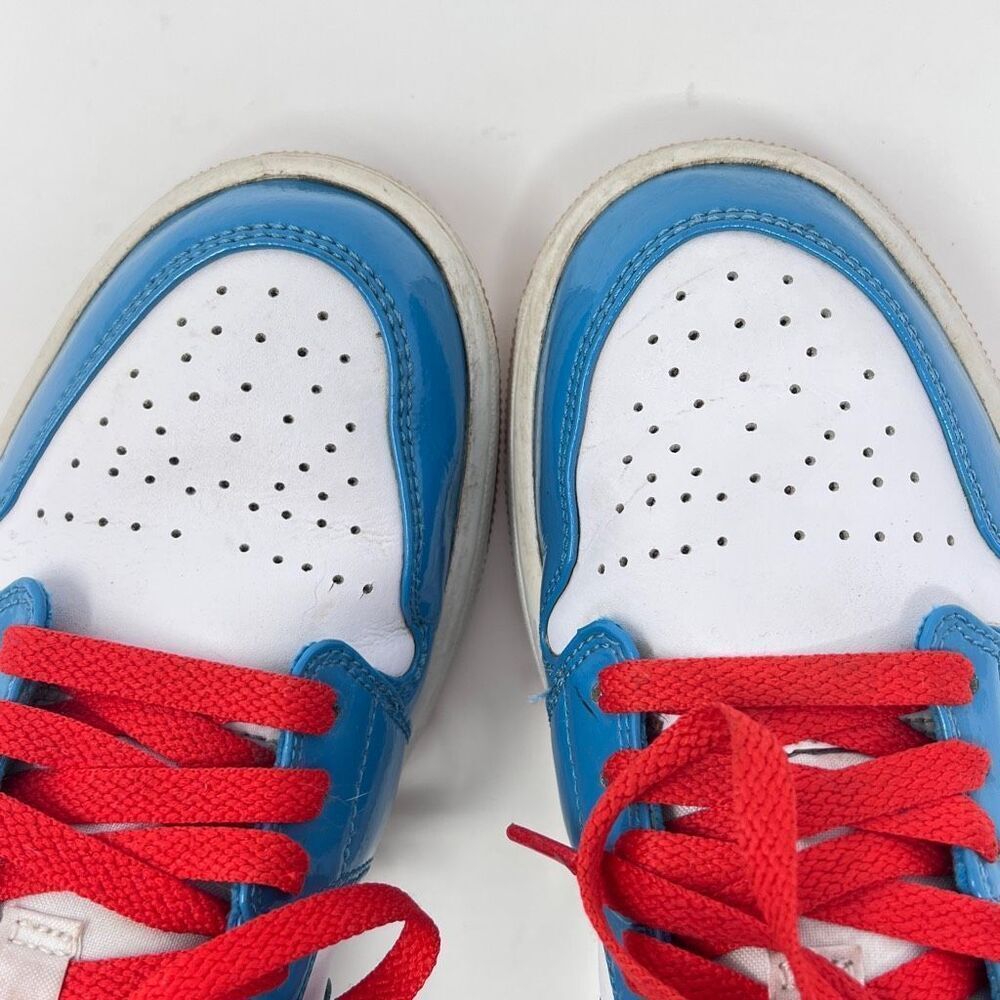 Nike Air Jordan 1 Low - Blue/White - Size 9.5 Excellent Preowned Condition - Picture 7 of 14